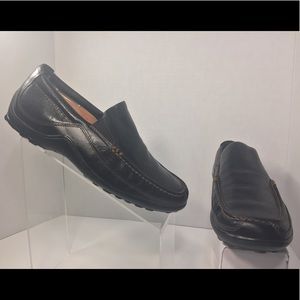 Cole Haan Mens Black Tucker Venetian Slip-on Drivi